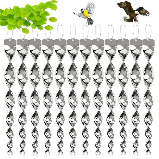Spiral Reflective Bird Repeller Rod for Outdoor Bird Control