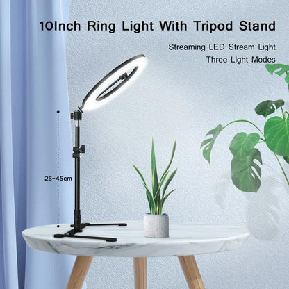 LED Ring Light Tripod Set for Photography and Video Recording
