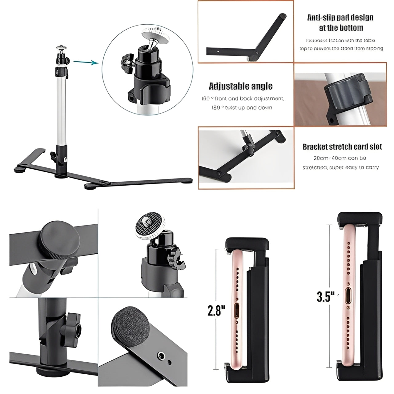 LED Ring Light Tripod Set for Photography and Video Recording