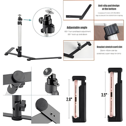 LED Ring Light Tripod Set for Photography and Video Recording