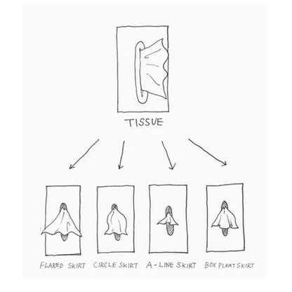 Creative Flying Skirt Tissue Holder for Living Room and Office