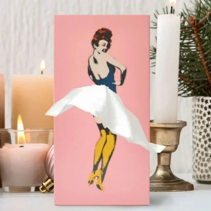 Creative Flying Skirt Tissue Holder for Living Room and Office