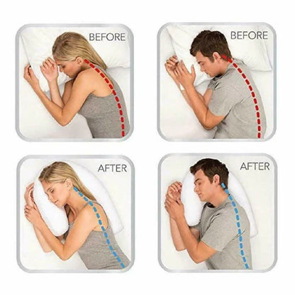 Ergonomic Side Sleeper Pillow – Soft Memory Foam with Ear Hole Support