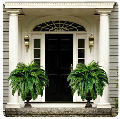 Decorative Artificial Boston Fern for Porch and Balcony Display