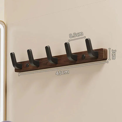 Decorative Wall-Mounted Wood and Metal Coat Organizer
