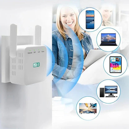 High Performance WiFi Signal Booster with Long Range Extension