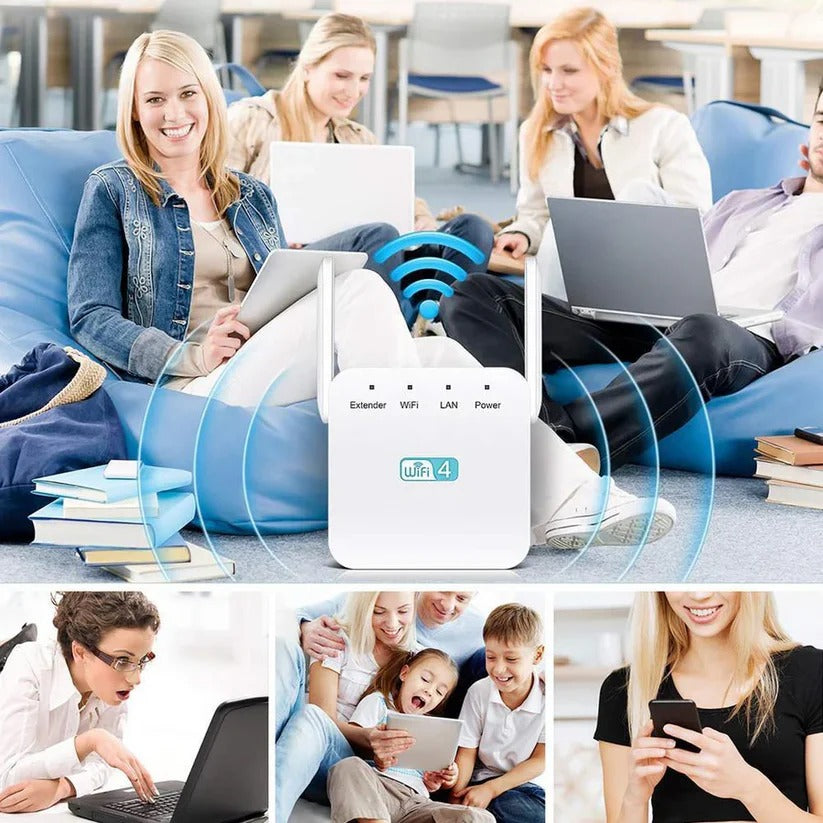 High Performance WiFi Signal Booster with Long Range Extension