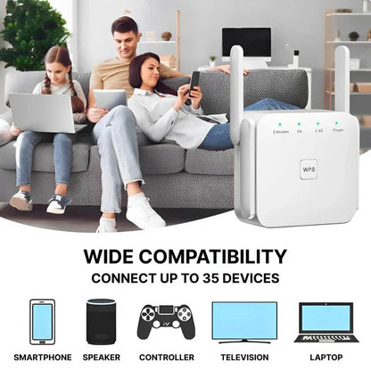 High Performance WiFi Signal Booster with Long Range Extension