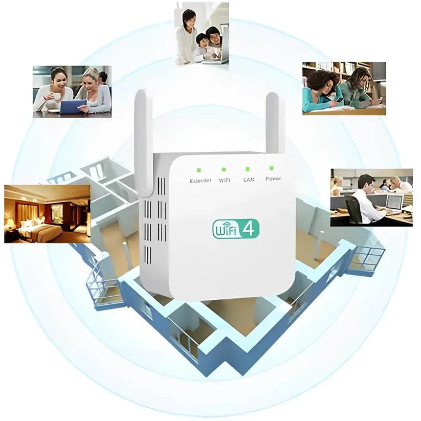 High Performance WiFi Signal Booster with Long Range Extension