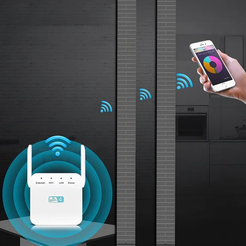 High Performance WiFi Signal Booster with Long Range Extension