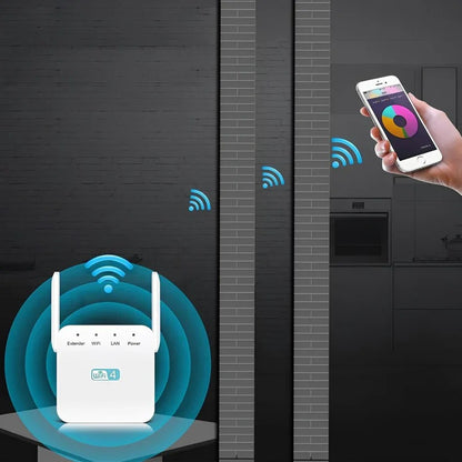 High Performance WiFi Signal Booster with Long Range Extension