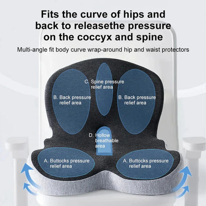 Orthopedic Lumbar Support Pillow For Car Seat And Chair