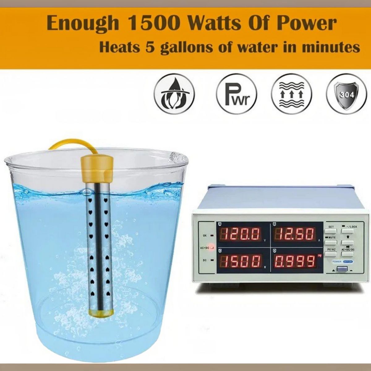Portable Electric Immersion Water Heater For Home