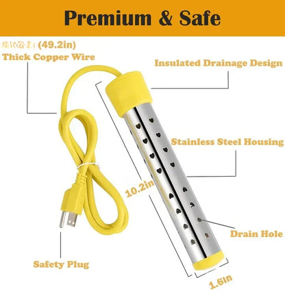 Portable Electric Immersion Water Heater For Home