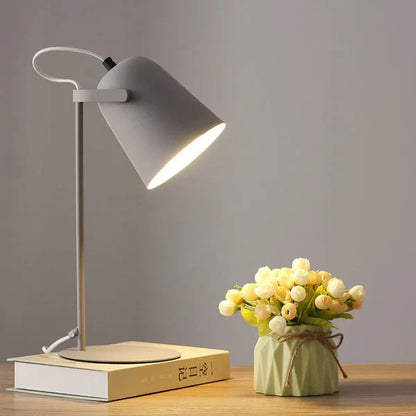 Creative Iron Pail Desk Lamp With Pastel Macaron Colors
