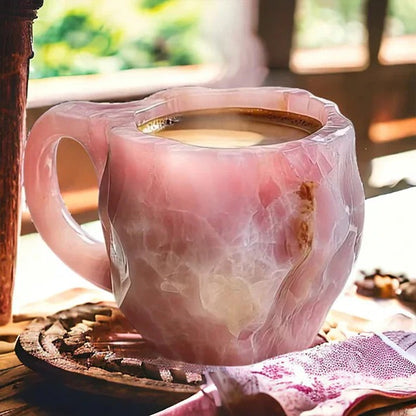 Heat Resistant Stylish Mineral Crystal Mugs For Coffee And Tea