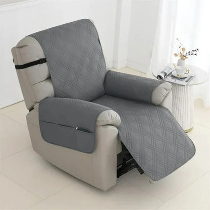 Non-Slip Waterproof Quilted Recliner Cover with Elastic Straps