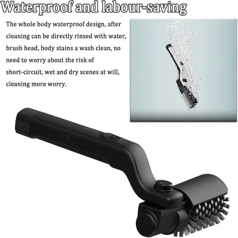 Rechargeable Motorized BBQ Cleaning Brush with Stainless Steel Bristles