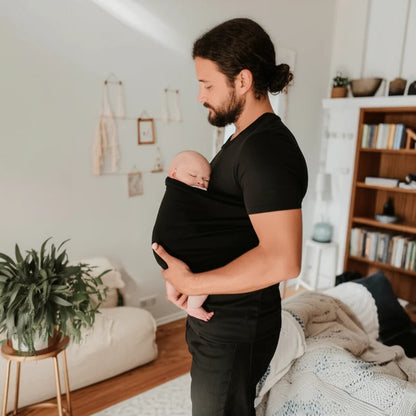 Cotton Babywearing Tee with Built In Pouch and Stretch Cotton Fabric