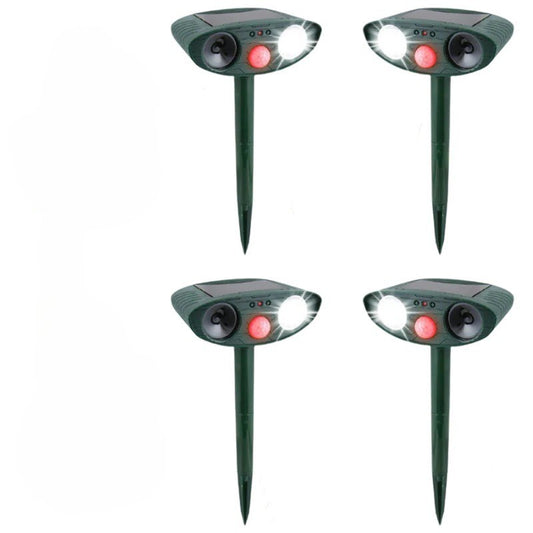 Ultrasonic Deer Repeller, Pack of 4 Solar Powered Repellers