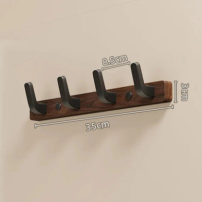 Decorative Wall-Mounted Wood and Metal Coat Organizer