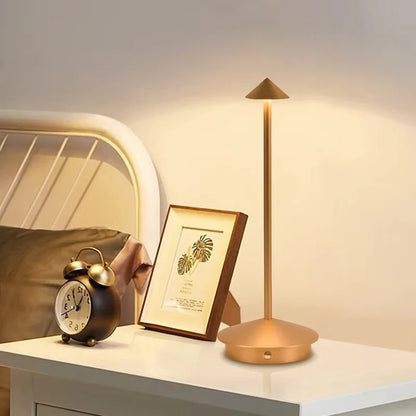 Cordless LED Desk Lamp Touch Control Dimmable 3 Light Settings