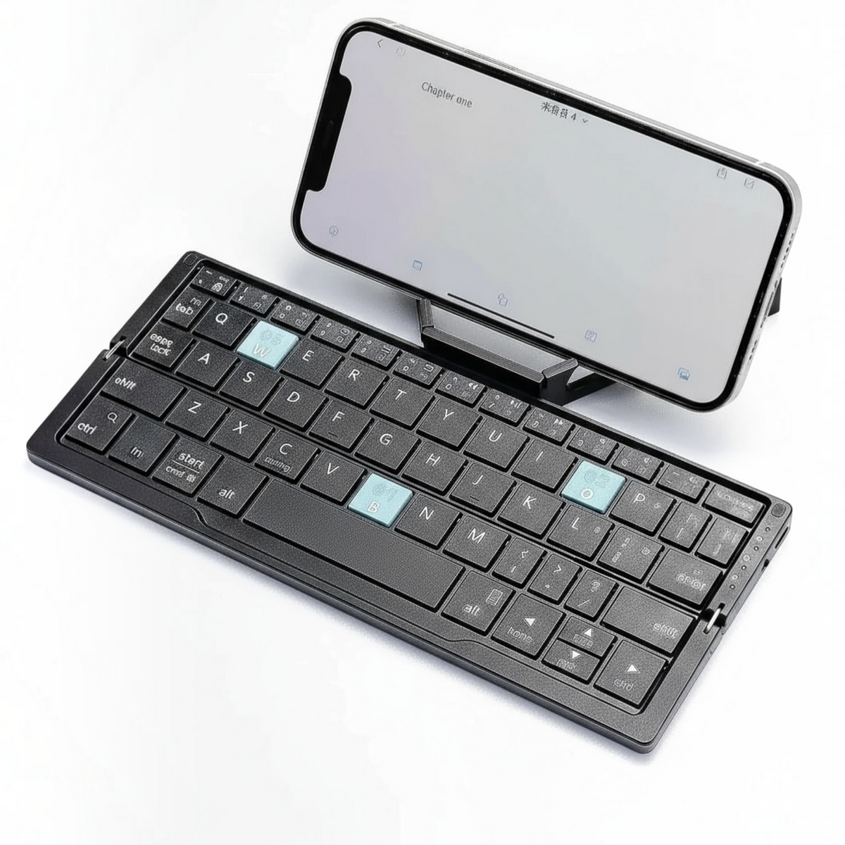 Slim Foldable Wireless Keyboard and Magnetic Stand for Tablets