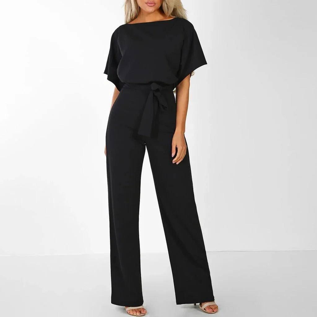 Women's Jumpsuit Outfit, Solid Color Jumpsuit