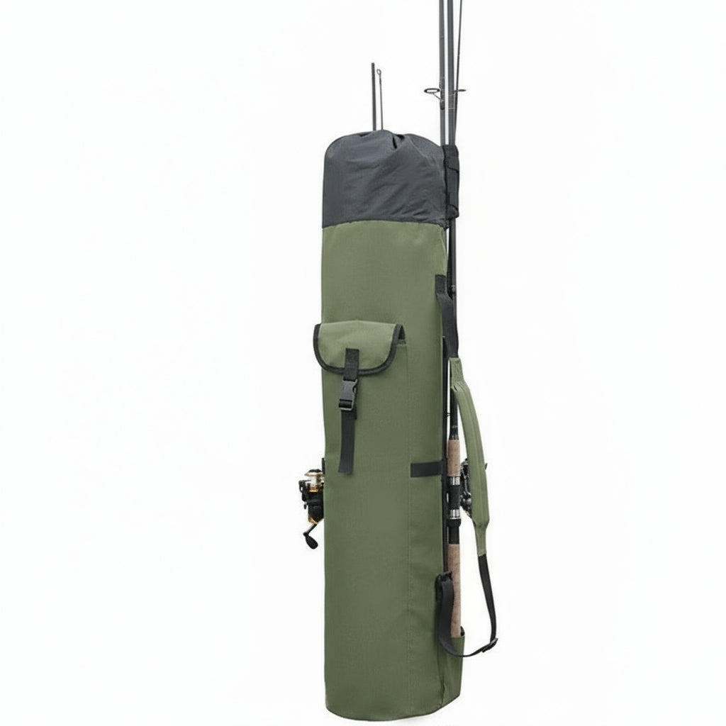 Portable Fishing Gear Bag, Multi-Pocket Rod Storage