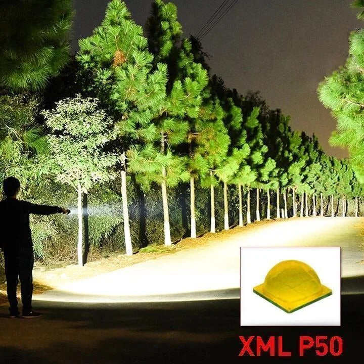 LED Torch Flashlight with XHP50 LED Chip