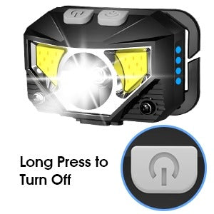 Rechargeable Headlamp with Motion Sensor, Set of 2
