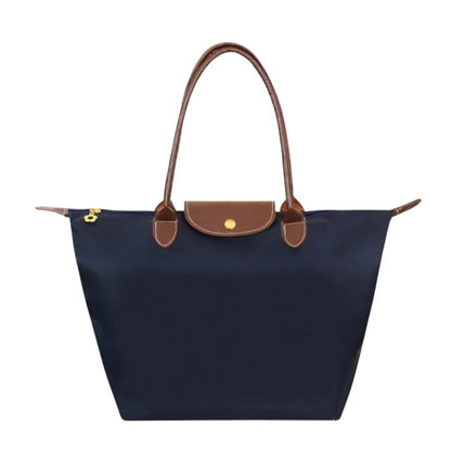 Top Handle Bag with Gold Tone Hardware