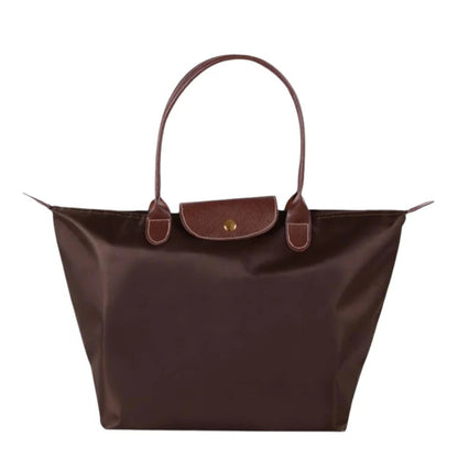 Top Handle Bag with Gold Tone Hardware
