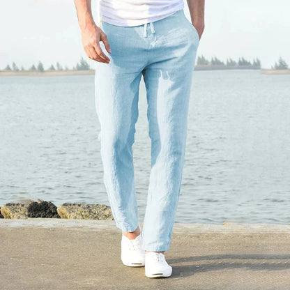 Men’s Linen Casual Pants for Spring and Summer