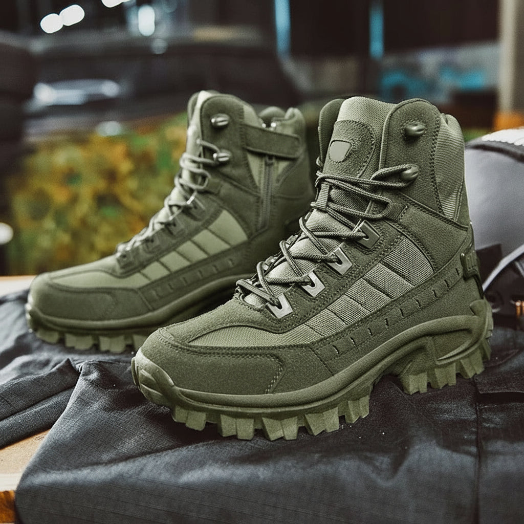 Men's Winter Boots with Lace Up Design