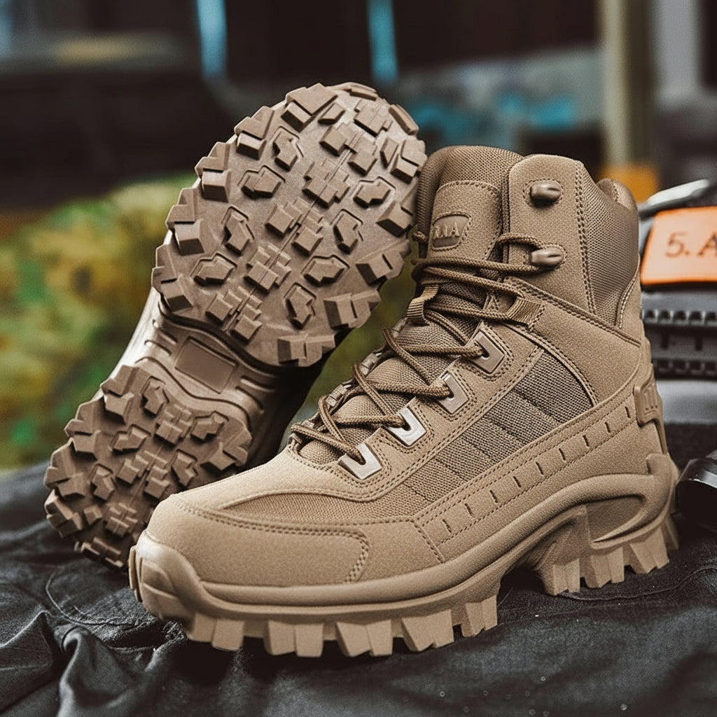 Men's Winter Boots with Lace Up Design