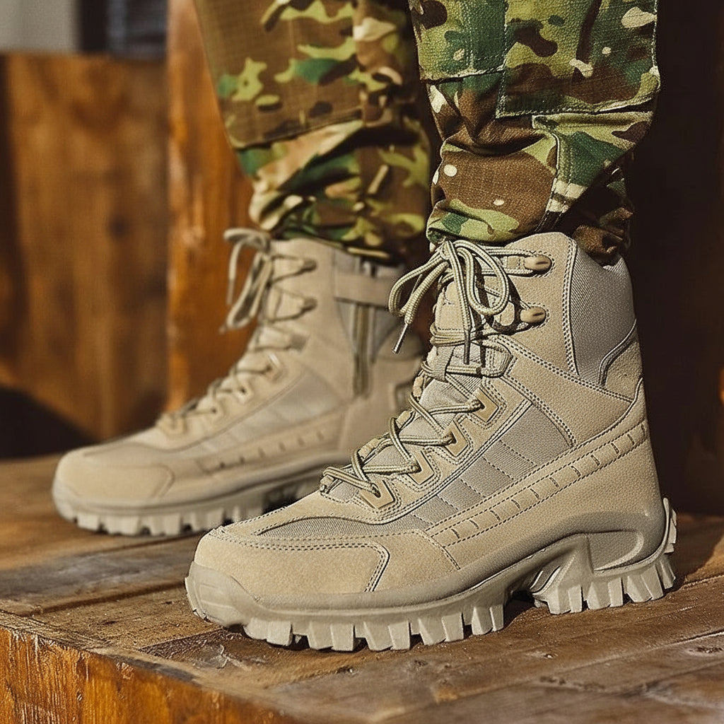 Men's Winter Boots with Lace Up Design
