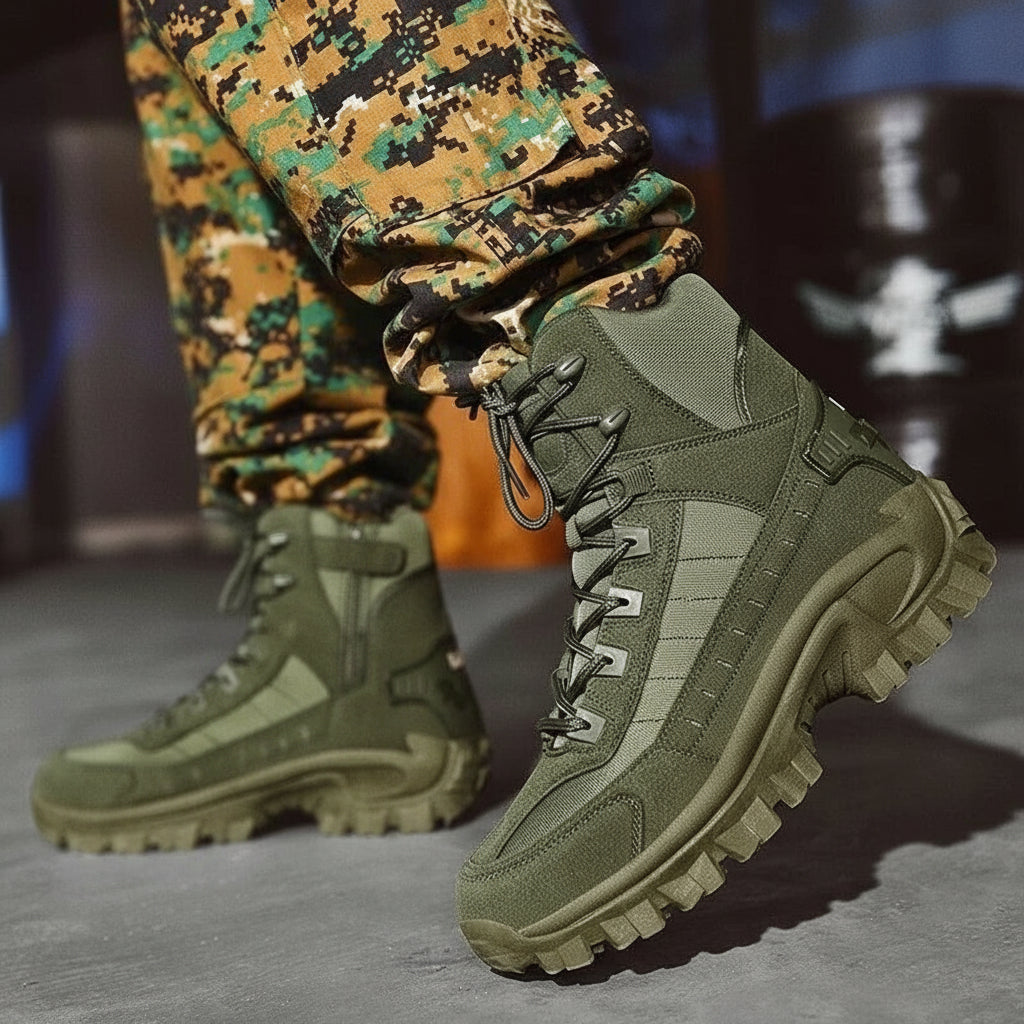 Men's Winter Boots with Lace Up Design