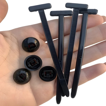 Nylon Zip Tie Set, 50 Pack for Bundling and Organizing Cords