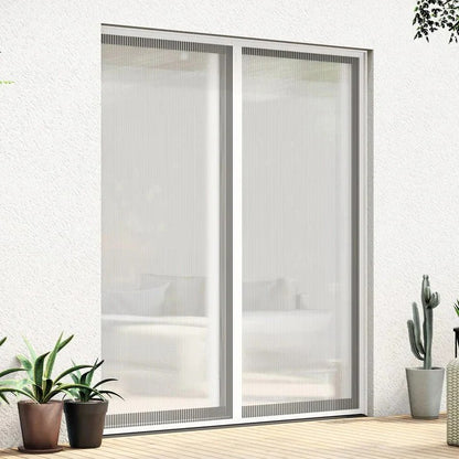 Magnetic Door Net with Mesh and Adhesive Mounting