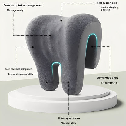 Adjustable Headrest Pillow for Office Chairs with Removable Cover