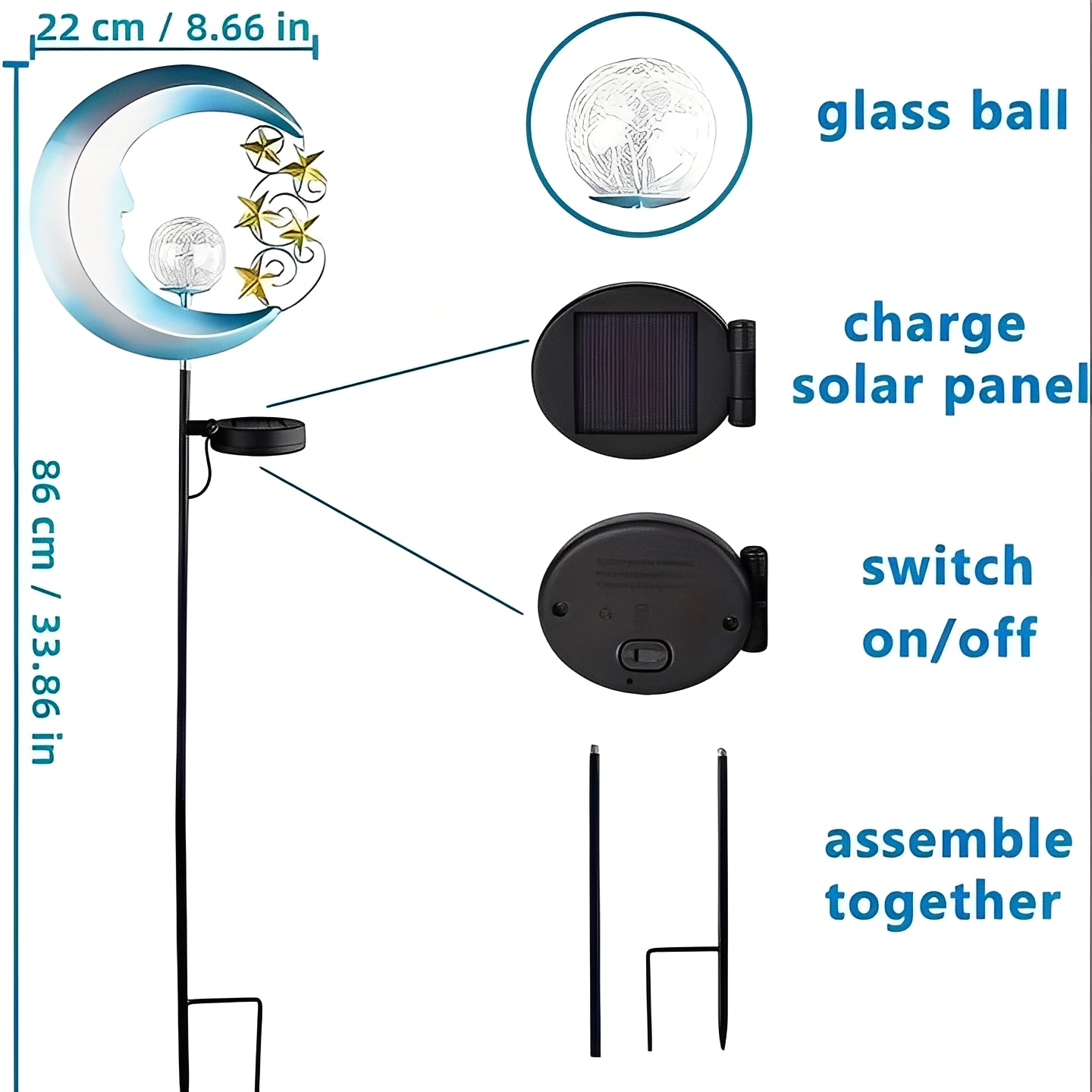 LED Solar Garden Decor Lights, Pathway and Yard Illumination