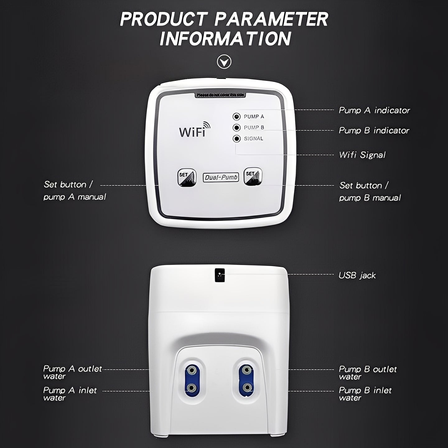 Plant Waterer with WiFi App Control and Drip System