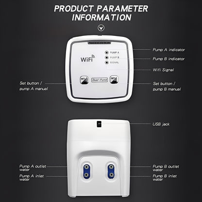 Plant Waterer with WiFi App Control and Drip System