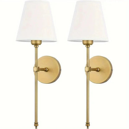 Wall Mounted Lights with Cordless Design, Set of 2