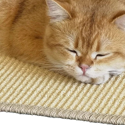 Cat Scratcher Mat Made of Sisal, Floor and Wall Placement
