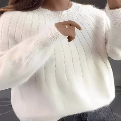 Womens Cashmere Knit Sweater in Seven Colors with Warm Cut for Cool Weather