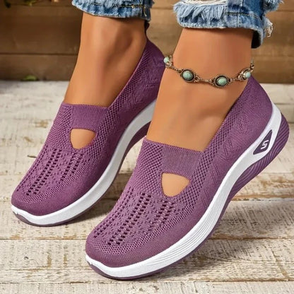 Women’s Mesh Sneakers with Slip On Design