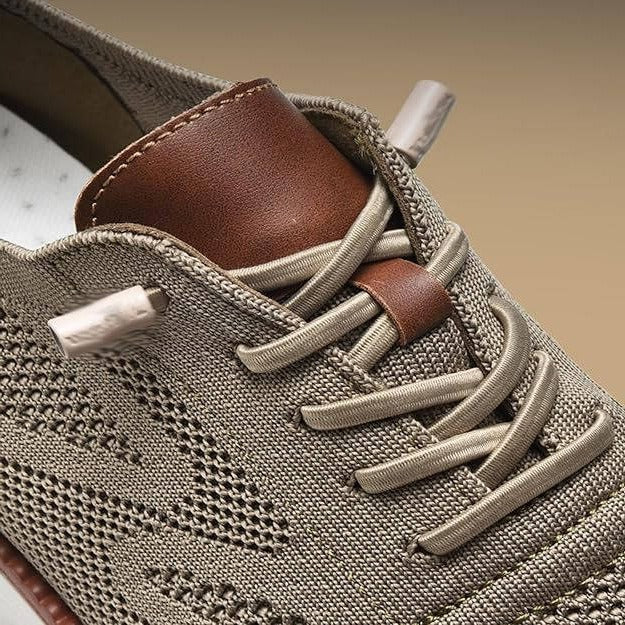 Knit Fabric Casual Shoes with Wide Toe Box and Slip On Style