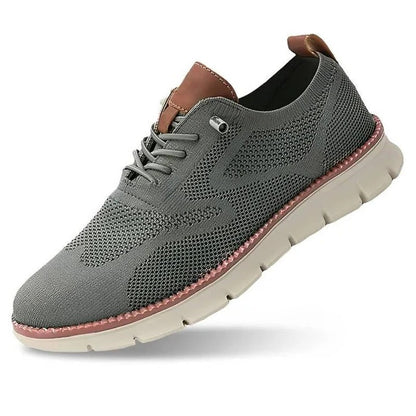 Knit Fabric Casual Shoes with Wide Toe Box and Slip On Style
